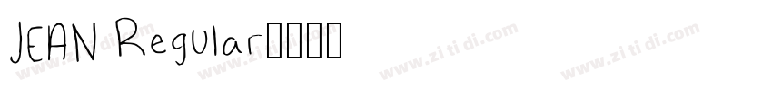 JEAN Regular字体转换
